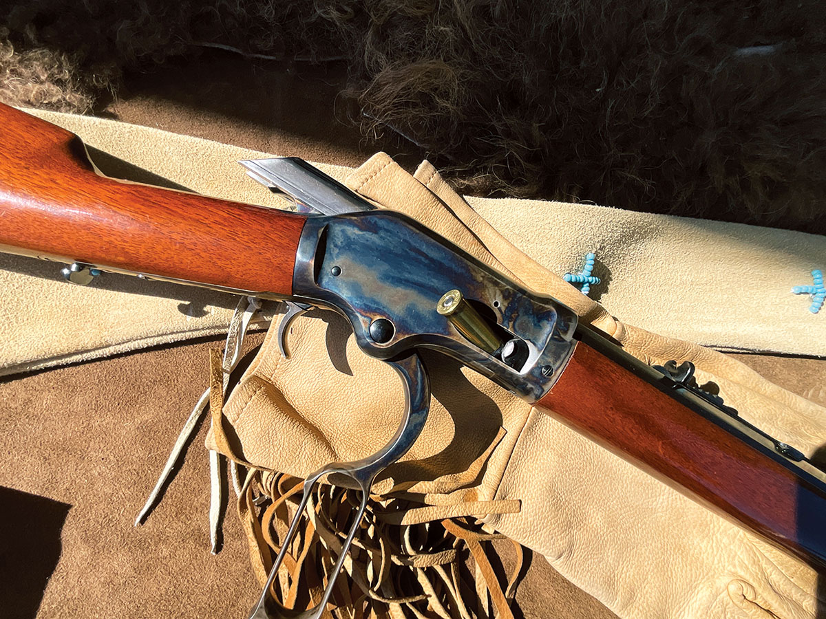 The loading gate on the Burgess is much easier to operate when compared to a Winchester 73.